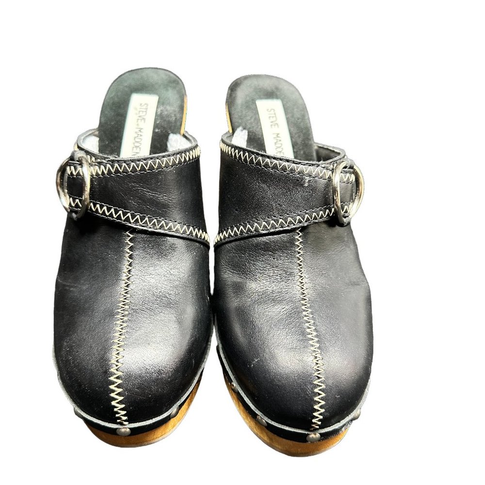 Vintage Steve Madden Faris Heeled Clog (8B) - Picture 2 of 11